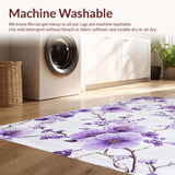 Ultra Soft Area Rug, Non Slip, Stain Resistant, Washable Area Rugs for Living Room, Bedroom, Elegant Shaggy Lavender Aesthetic(Purple)