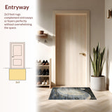 Ultra Soft Area Rug, Non Slip, Stain Resistant, Washable Area Rugs for Living Room, Bedroom, Moonlit Witchy Rug Unique Area Carpet(Gray)