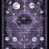 Ultra Soft Area Rug, Non Slip, Stain Resistant, Washable Area Rugs for Living Room, Bedroom, Haunted Manor Carpet Collection - Eerie Occult Rug Set - Dark Magic Decor(Purple)