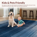 Elegant Navy Grey Abstract Waves(Blue)