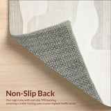 Ivory Serenity Area Gentle Abstract Flowing Shapes(Beige)