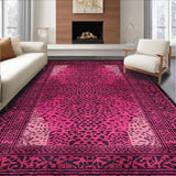 Ultra Soft Area Rug, Non Slip, Stain Resistant, Washable Area Rugs for Living Room, Bedroom, Luxurious Pink Graphic Print(Pink)