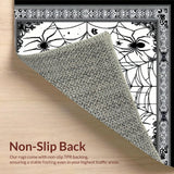 Charming Black White Circular Decor(Black)