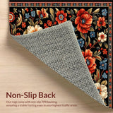 Elegant Black Floral Elegance(Black)