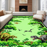 Colorful Jurassic Exploration Motif(Green)