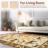 Eco Friendly Safari Style Floor Decor(Beige)