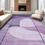 Ultra Soft Area Rug, Non Slip, Stain Resistant, Washable Area Rugs for Living Room, Bedroom, Cute Room Decor Bow Rug Lavender Uno Reverse Aesthetic Area Carpet(Purple)
