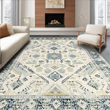 Artistic Cream Geometric Motif(Beige)