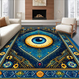Cultural Geometric Eye Motif(Blue)