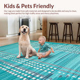 Bold Abstract Black and Teal Fusion(Blue)