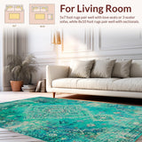 Lush Earthy Tones with Medallions(Blue)
