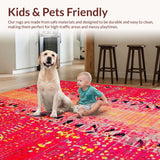 Cozy Warm Tones Abstract Style(Red)