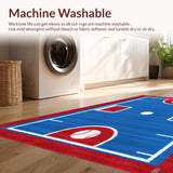 Charming Youthful Sports Iconography(Red)