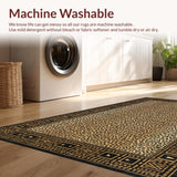 Ultra Soft Area Rug, Non Slip, Stain Resistant, Washable Area Rugs for Living Room, Bedroom, Luxurious Soft Textured Animal Aesthetic(Beige)