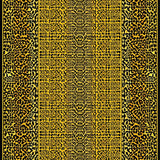 Ultra Soft Area Rug, Non Slip, Stain Resistant, Washable Area Rugs for Living Room, Bedroom, Contemporary Zebra Pattern Fusion(Gold)