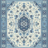 Ultra Soft Area Rug, Non Slip, Stain Resistant, Washable Area Rugs for Living Room, Bedroom, Rustic Vibrant Flower Arrangement(White)