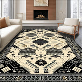 Ultra Soft Area Rug, Non Slip, Stain Resistant, Washable Area Rugs for Living Room, Bedroom, Boho Stylish Abstract Animal Print(Beige)
