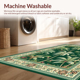 Elegant Palm Leaf Motif(Green)