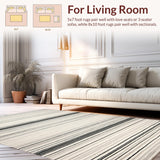 Transitional Striped Earthy Tones(Beige)