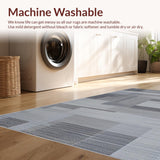Ultra Soft Area Rug, Non Slip, Stain Resistant, Washable Area Rugs for Living Room, Bedroom, Stylish Contemporary Bubble Design(Gray)