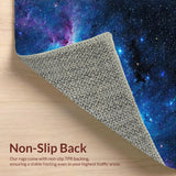 Ultra Soft Area Rug, Non Slip, Stain Resistant, Washable Area Rugs for Living Room, Bedroom, Trendy Moon Bedroom Area Rug for Modern Decor(Blue)