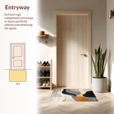 Elegant Beige Abstract Curvature(Gray)