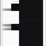 Elegant Textured Symmetrical Design(Black)