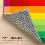 Enchanting Cornered Rainbow Print(Red)