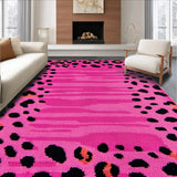 Ultra Soft Area Rug, Non Slip, Stain Resistant, Washable Area Rugs for Living Room, Bedroom, Soft Pastel Hybrid Animal Design(Pink)