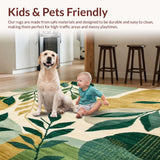 Ultra Soft Area Rug, Non Slip, Stain Resistant, Washable Area Rugs for Living Room, Bedroom, Kindergarten Classroom Area(Green)
