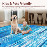 Colorful Modern Tiled Motif(Blue)