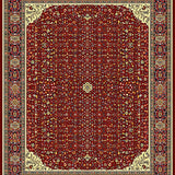 Ultra Soft Area Rug, Non Slip, Stain Resistant, Washable Area Rugs for Living Room, Bedroom, Striking Modern Distressed Design(Red)