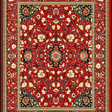Chic Modern Abstract Floral(Red)