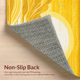 Chic Abstract Wavy Lines Aesthetic(Yellow)