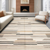 Ultra Soft Area Rug, Non Slip, Stain Resistant, Washable Area Rugs for Living Room, Bedroom, Cozy Southwestern Textured Motif(Beige)