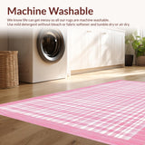 Delicate Abstract Checkerboard Style(Pink)