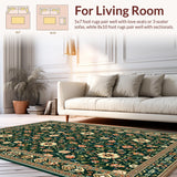 Contemporary Green Floral Theme(Black)