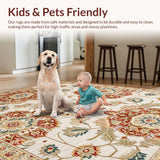 Artistic Distressed Symmetrical Shapes(Beige)