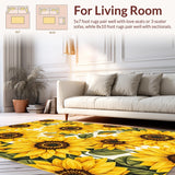 Rustic Whimsical Sunflower Motif(Yellow)
