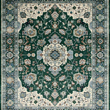 Ultra Soft Area Rug, Non Slip, Stain Resistant, Washable Area Rugs for Living Room, Bedroom, Chic Earthy Tones Abstract Motif(Green)