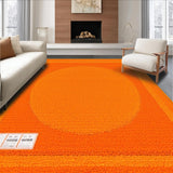 Ultra Soft Area Rug, Non Slip, Stain Resistant, Washable Area Rugs for Living Room, Bedroom, Charming Soft Geometric Expression(Orange)
