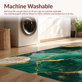 Elegant Gold Swirl Abstract Art(Green)