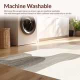 Ultra Soft Area Rug, Non Slip, Stain Resistant, Washable Area Rugs for Living Room, Bedroom, Neutral Echoes Abstract Indoor(Beige)