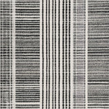 Ultra Soft Area Rug, Non Slip, Stain Resistant, Washable Area Rugs for Living Room, Bedroom, Striped Pattern Area Rug(Black)