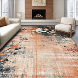 Delicate Peach Bloom Petal Low Pile Area(Beige)