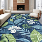 Bright Tropical Leaf Composition(Blue)