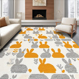 Contemporary Cute Bunny Silhouette(White)