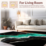 Chic Black and Green Harmony(Black)