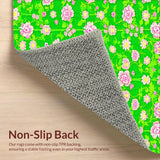 Ultra Soft Area Rug, Non Slip, Stain Resistant, Washable Area Rugs for Living Room, Bedroom, Serene Earthy Moss Visuals(Green)