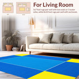 Fun Blue Playful Patterned(Blue)